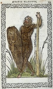Homme sauvage - in Habits et effigies von Jean Sluperius von Unknown artist