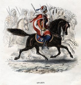 Reitende Spahis. Gravur von 1844.
