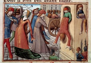 Hundertjähriger Krieg: Das Massaker an den Armagnacs durch die Burgunder am 29.05.1418 während des Bürgerkriegs von Unknown artist