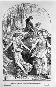 Illustration zu „Endymion“ von Dichter John Keats (1795-1821), 19. Jahrhundert von Unknown artist