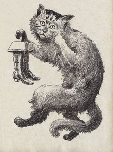 Illustration zu „Der gestiefelte Kater“ von Charles Perrault von Unknown artist