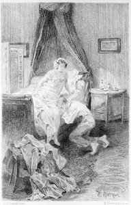 Illustration von „Rot und Schwarz“ von Stendhal. 1830. von Unknown artist