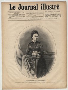 Victoria von Großbritannien (1840-1901) Victoria Adelaide Marie Louise von Großbritannien, Königliche Prinzessin von Großbritannien und Irland - Victoria, Kronprinzessin (Kaiserin Friedrich) - Titelblatt von „The Illustrous Journal“ vom März 1894