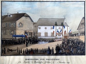 Einweihung eines Pentateuch, jüdisches Fest von Reichshoffen gefeiert am 7/11/1857 von Unknown artist