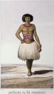 Einheimischer aus Ozeanien - in „Erste schwedische Weltumsegelung“ von Skogman Carl Johan Alfred, ed. Stockholm, Adolf Bonnier von Unknown artist