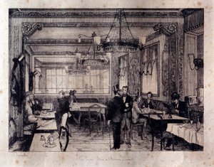 Innenansicht des Cafés Le Procope in der Rue de l