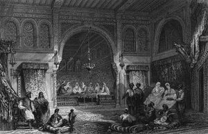Innenraum eines Frauenzimmers in Algier