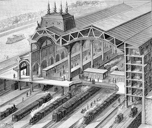 Innenansicht des neuen Bahnhofs von Orléans am Quai d