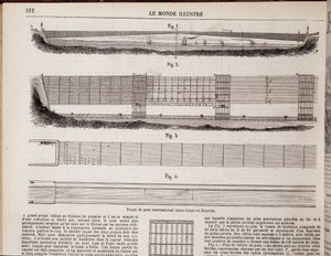 Internationales Brückenprojekt über den Ärmelkanal zwischen Calais und Dover - in „The Illustrous World“ vom 16.11.1867