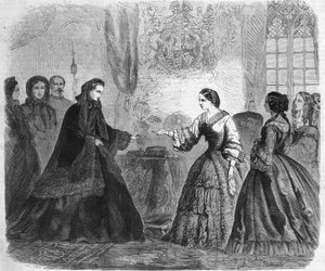 Interview von Kaiserin Eugenie und Königin Victoria im Windsor Castle am 3. Dezember