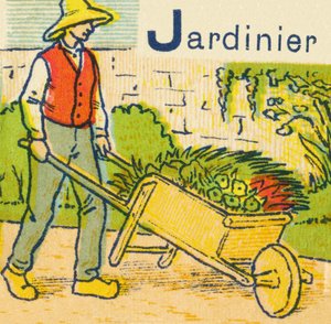 J als Gärtner von Unknown artist
