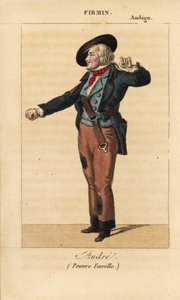 Jean-Baptiste Firmin als Andre im Melodrama Pauvre Famille von Benjamin und Melchior am Theatre de l