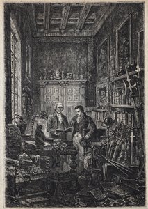 Jonathan Oldenbuck - (Der Heilige der Heiligen des Antiquars) - Illustration des 19. Jahrhunderts für den Roman „The Antiquary“.