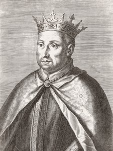 König Afonso II. von Portugal. Porträt. von Unknown artist