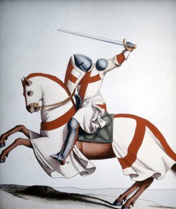 Tempelritter des 14. Jahrhunderts von Unknown artist