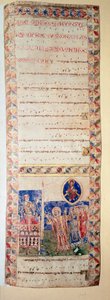 La bénédiction de la fontaine (Ms.724/2-Carta2) (Manuskript, 12. Jahrhundert)
