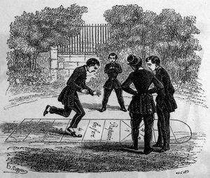 La grande marelle. Gravur in „Le journal de la jeunesse“ von Unknown artist