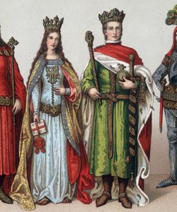Ladislaus II. oder V. Jagellon (1350-1434), Großherzog von Litauen und König von Polen. Chromolithographie aus dem 19. Jahrhundert. von Unknown artist