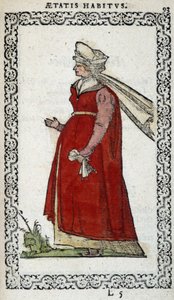 Dame aus Ungarn - in „Habits et effigies“ von Jean Sulperius von Unknown artist
