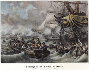 Landung auf der Insel Malta durch Napoleon Bonaparte, 9. Juni