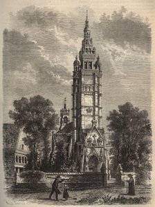 Die gotische Kunst in ihrem Niedergang - Notre-Dame de Roscoff in der Bretagne - Gravur des 19. Jahrhunderts von Unknown artist