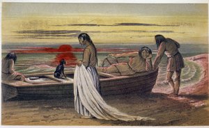 Das Leichentuch - in „Exploration of the Labrador Peninsula“ von Hind, London von Unknown artist