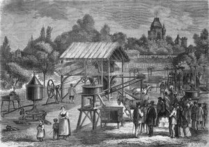 Les Machines agricoles von Herrn Joseph Pinet Jr., Erbauer in Abilly (Indre et Loire) im Jahr 1865 von Unknown artist