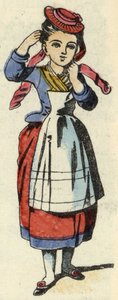 Rotkäppchen. Illustration des Märchens „Rotkäppchen“ von Charles Perrault
