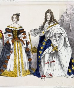 Ludwig XIV. und Maria Theresia von Österreich - in „Könige und Königinnen von Frankreich“ von Unknown artist