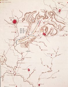 Karte der Schlacht von Austerlitz, 2. Dezember 1805