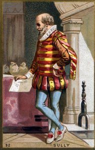 Maximilian von Béthune, Baron von Rosny, Herzog von Sully (1560-1641). Chromolithographie des 19. Jahrhunderts von Unknown artist