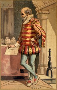 Maximilian von Béthune, Herzog von Sully (1560-1641), französischer Staatsmann. Chromolithographie des späten 19. Jahrhunderts. von Unknown artist