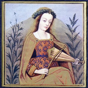 Medusa, Tochter des Phorcis (eine der Gorgonen, die einzige Sterbliche der drei) - nach Boccaccios „Damen von Ruhm“, um 1360 von Unknown artist