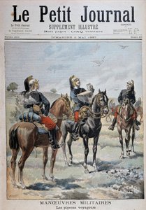 Militärmanöver: die Passagiertauben - in „Le Petity Journal“ vom 02.05.1897 von Unknown artist