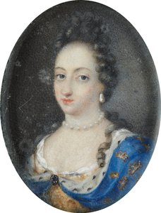 Miniatur von Königin Ulrika Eleonora die Ältere von Schweden, ca. 1680 von Unknown artist
