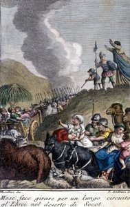 Moses führte das jüdische Volk lange Zeit durch die Wüste Socot von Unknown artist