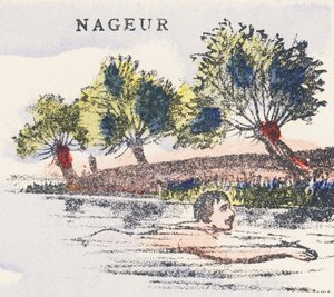 N: Schwimmer von Unknown artist