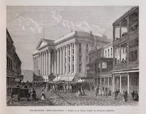 New Orleans: Hotel Saint-Charles - in „Le tour du monde“, 2. Semester 1876