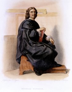 Nicolas Poussin in Ed. Mennechet, „Le Plutarque français“ von Unknown artist