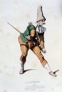 Nivelet in „Die Zufriedenen“ (von Odet de Turnèbe 1584), in „Das französische Theater im 16. und 17. Jahrhundert vor Molière“ von Edouard Fournier.