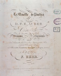 Eröffnung der Oper La muette de Portici von D. F. Auber von Unknown artist