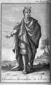 Ritterorden. Ohrritter von Peru. In „History of military orders or knights, of the secure and routine militias of both sexes, which have been established so far. Edition taken from Abbe Giustiniani, R.P.Bonani, M. Herman, Schoonebeek, R.P.Heliot.A