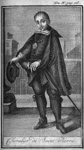 Ritterorden. Ritter des heiligen Petrus (San Pietro) in Rom im 15. Jahrhundert. In „Geschichte der militärischen Orden oder Ritter, der sicheren und routinemäßigen Milizen beider Geschlechter, die bis heute gegründet wurden. Ausgabe von Abbe Giustiniani von Unknown artist