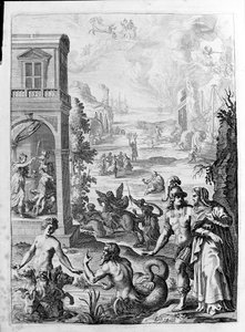 Ovid - Illustration für Buch 15 - (P. Ovidii Nasonis Metamorphose libri XV mit Anmerkungen von Thomas Farnaby (Farnabia) (1575-1647))