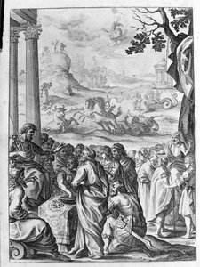 Ovidius - Illustration für Buch 15 - (P. Ovidii Nasonis Metamorphose libri XV um notis TH. Farnabii.) Anmerkung von Thomas Farnaby (Farnabia) (1575-1647) von Unknown artist