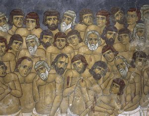 Gemälde einer Gruppe von Märtyrern, Ayios Nikolaos Ties Steyis, Kakopetria, Zypern