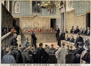 Panama-Skandal: Das Schwurgericht - in „Le Petit Journal“ vom 02.01.1898
