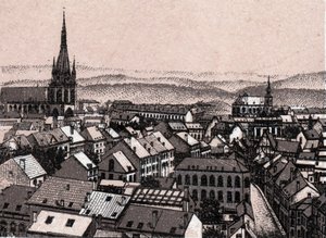 Panorama von Lüttich in Belgien in „Die Welt illustriert 168 Ansichten“ Kein Datum (spätes 19. Jahrhundert)