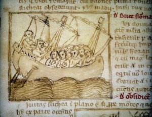 Pilger auf der Reise ins Heilige Land - in „Peregrinationem in Terram Sanctam“ von Unknown artist