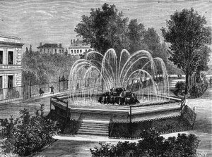 Die artesischen Brunnen von Passy, angelegt am 24. September.
